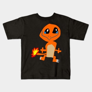 Orange monster Kids T-Shirt